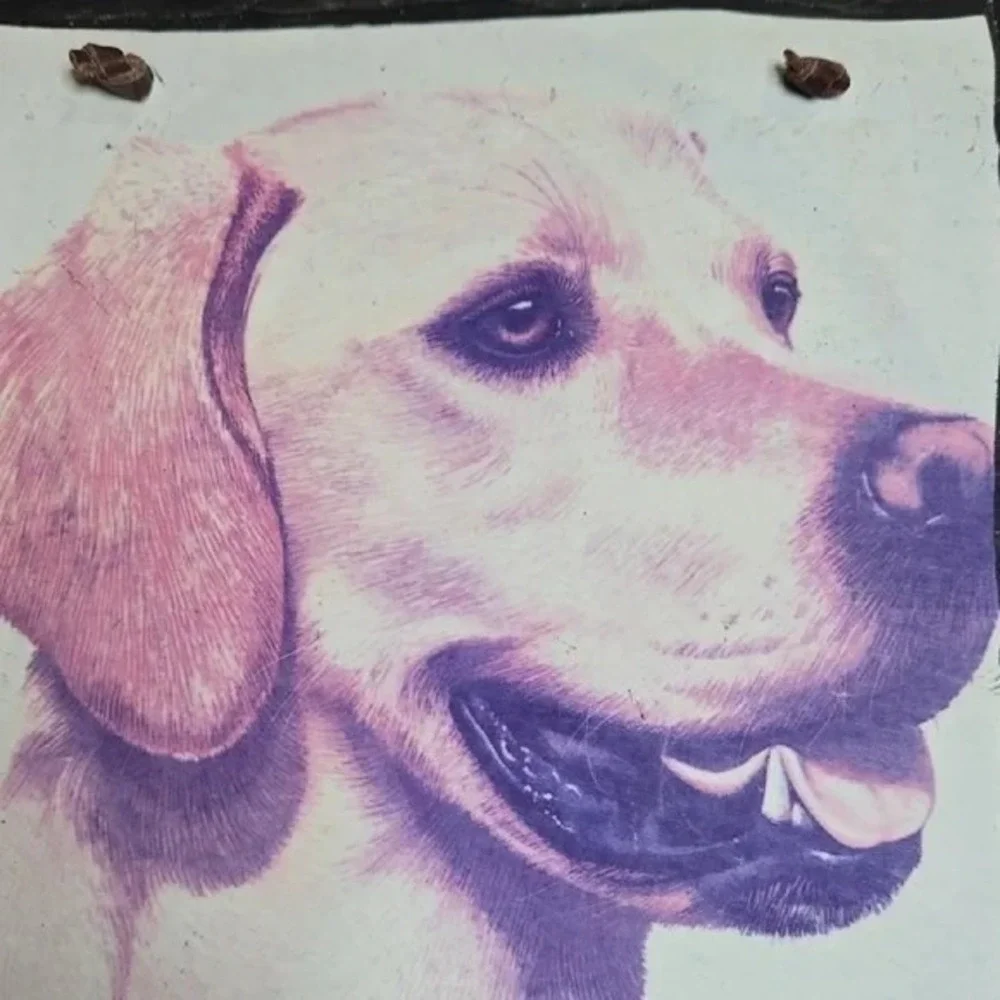 Labrador Retriever Dog Art by Robert May,‎ Slate Tile Hanging Sign, 8